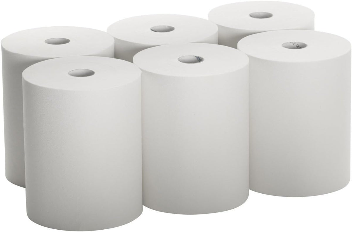 White Paper Towels 10" Roll 6 Rolls G416