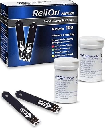 Blood Glucose Test Strips 100 Count B259225