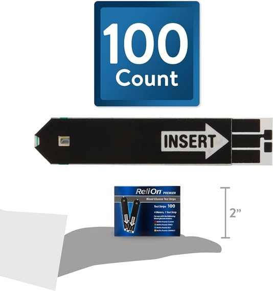 Blood Glucose Test Strips 100 Count B259225