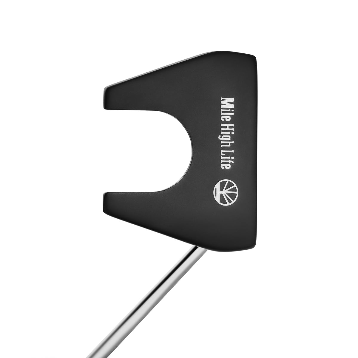 Right-Handed Matte Black Golf Putter with Aim Line & Grip K161