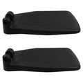 Black Plastic Wheelchair Footplates Replacement Pair J3693