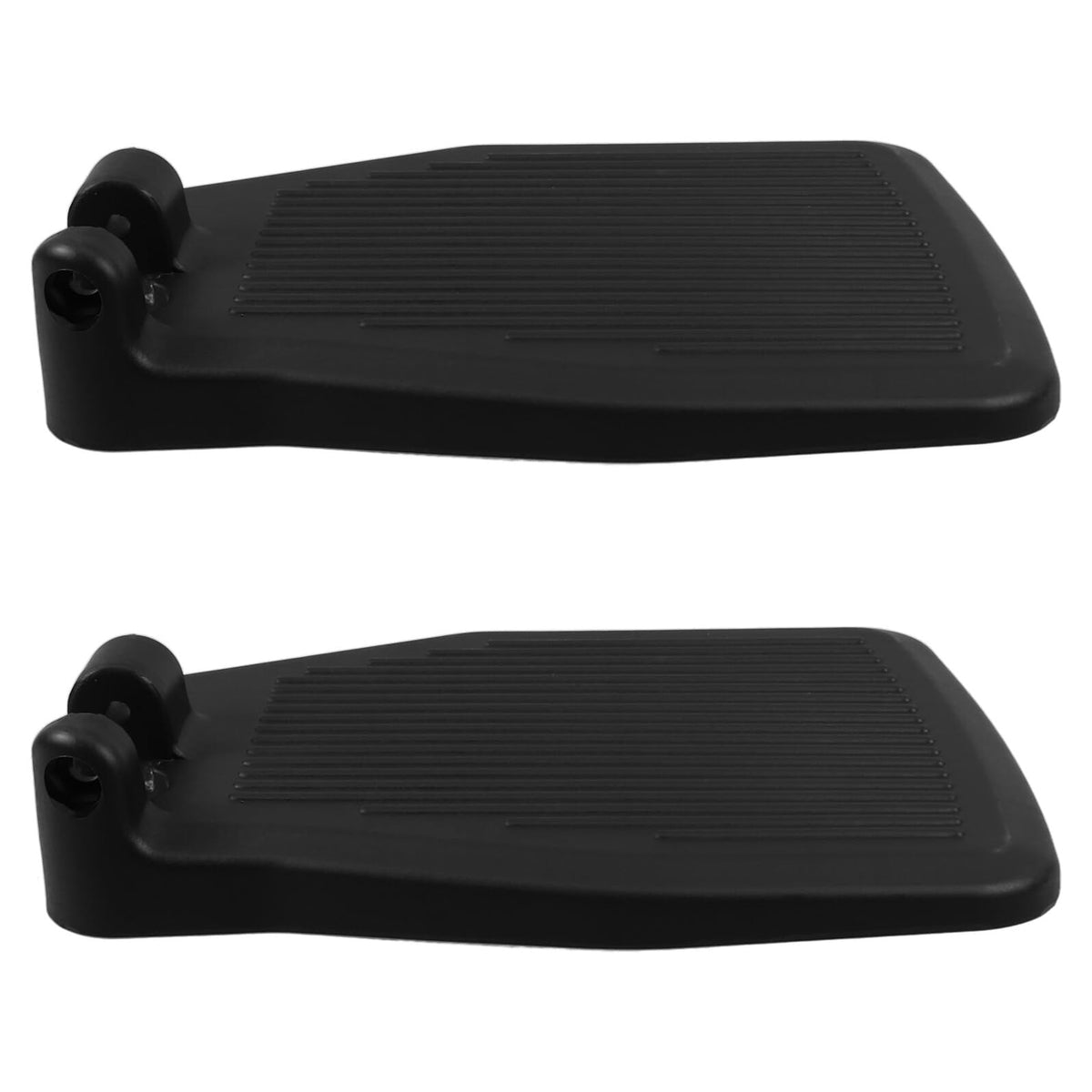 Black Plastic Wheelchair Footplates Replacement Pair J3693