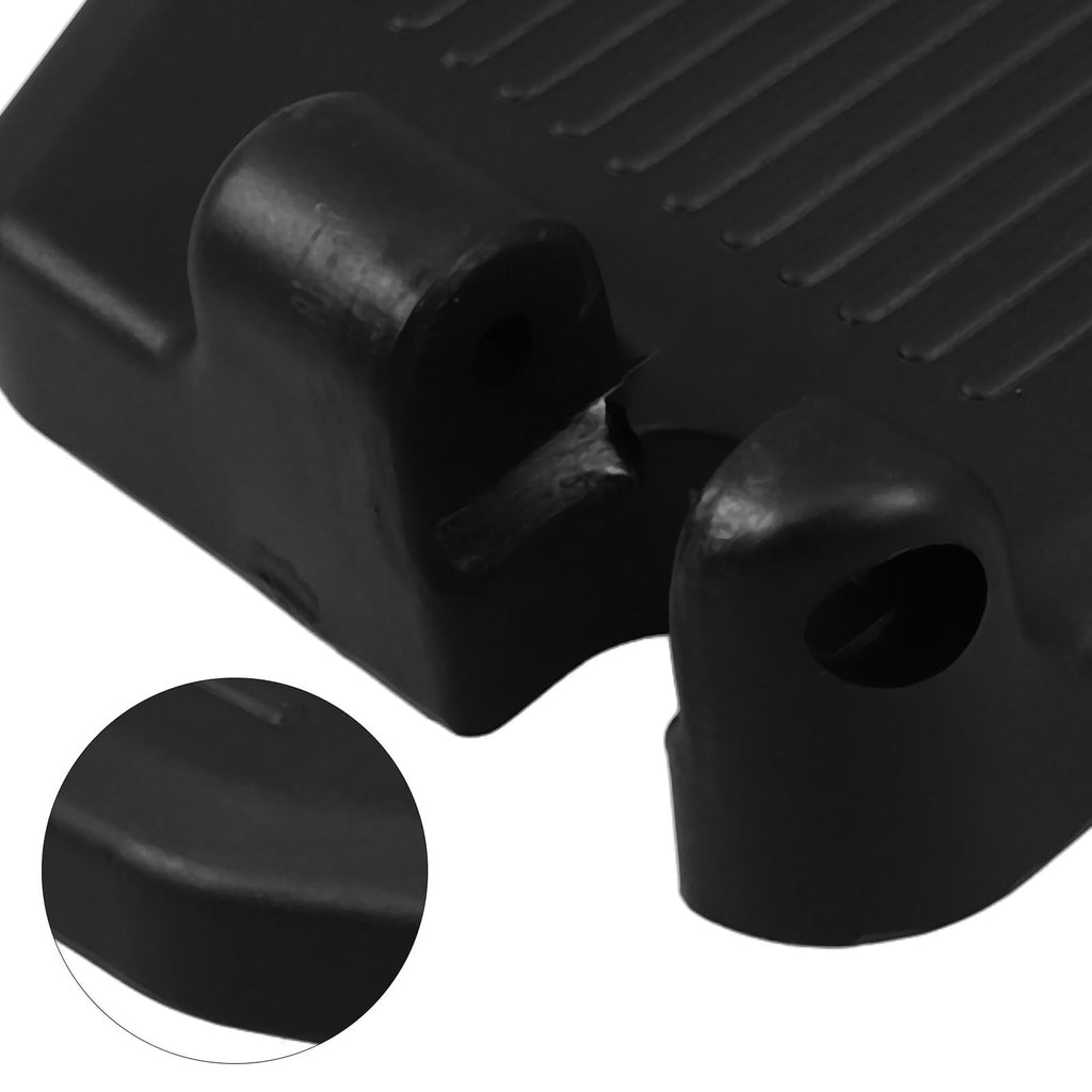 Black Plastic Wheelchair Footplates Replacement Pair J3693