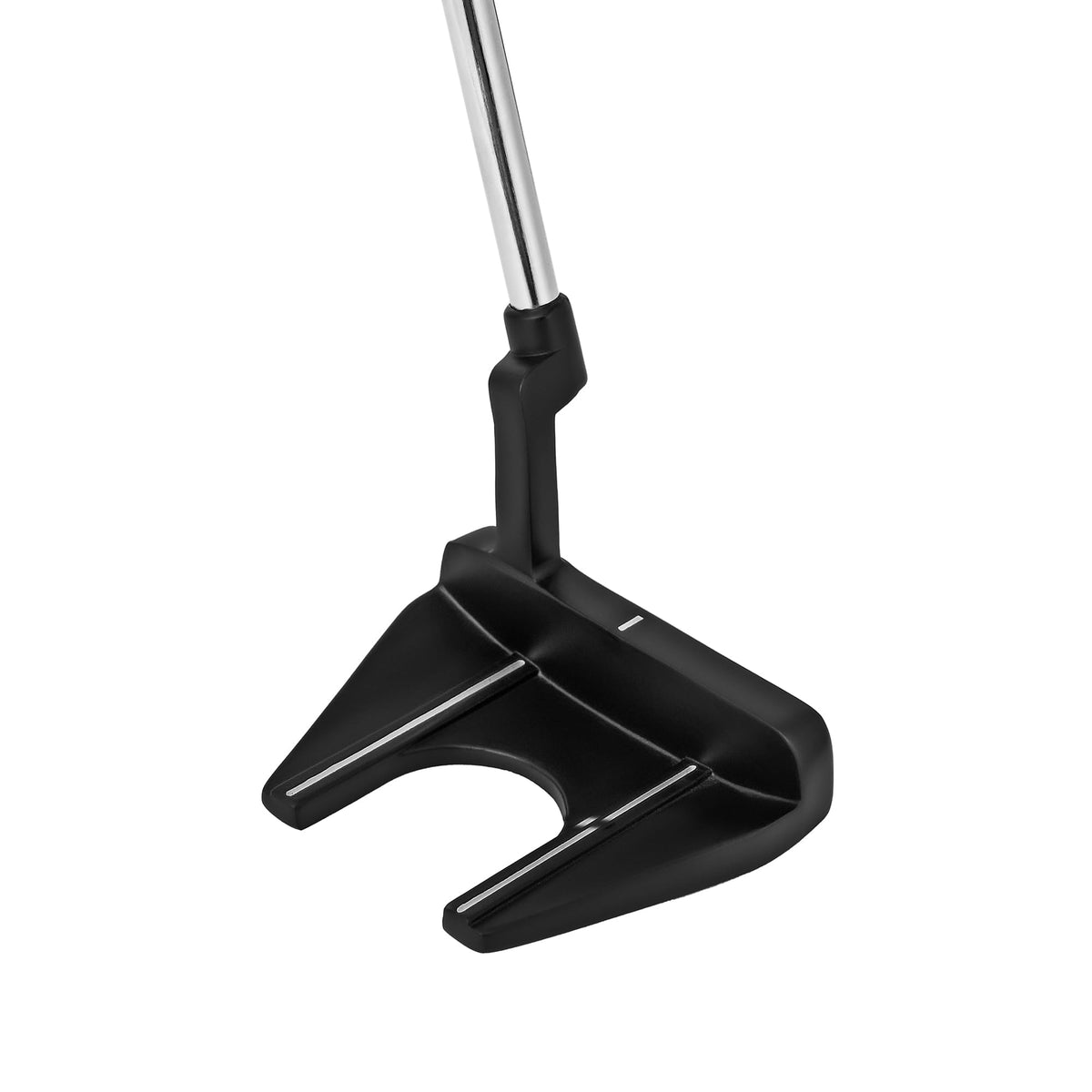 Right-Handed Matte Black Golf Putter with Aim Line & Grip K161