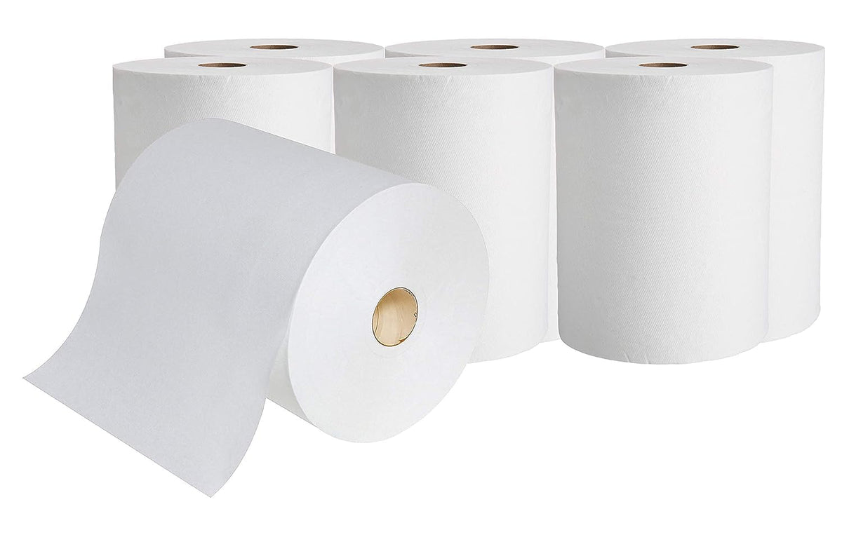 White Paper Towels 10" Roll 6 Rolls G416