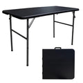4 Foot Heavy Duty Fold-in-Half Folding Table with Handle R86600