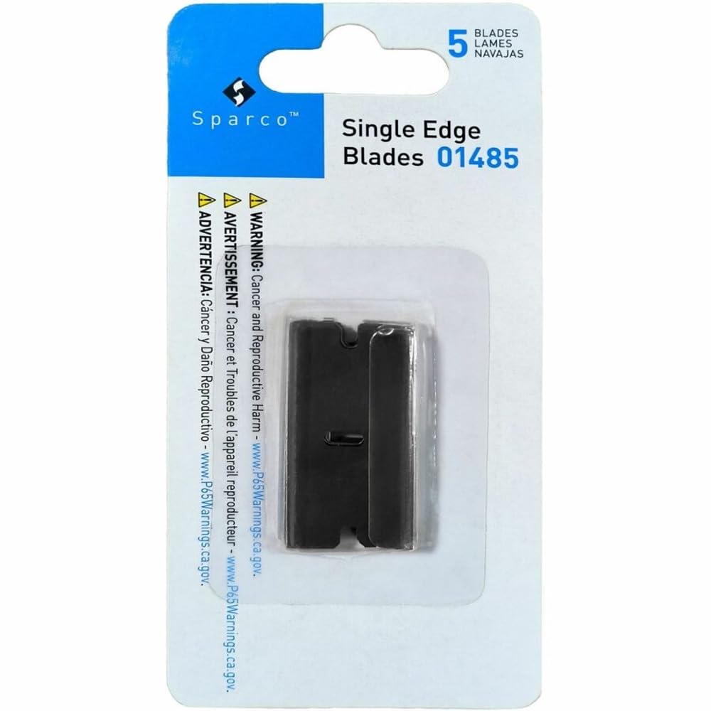 Tap-Action Razor Knife Refill Blades, 5 Pack, Stainless Steel Q1481