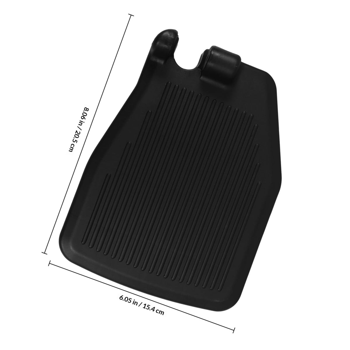 Black Plastic Wheelchair Footplates Replacement Pair J3693