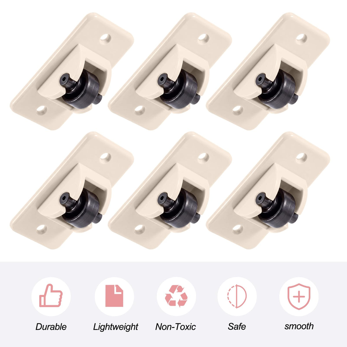 24 Pack Self Adhesive Mini Casters X627133