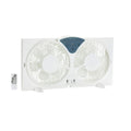Twin Window Fan with Reversible Airflow, 3 Speeds, White H33495