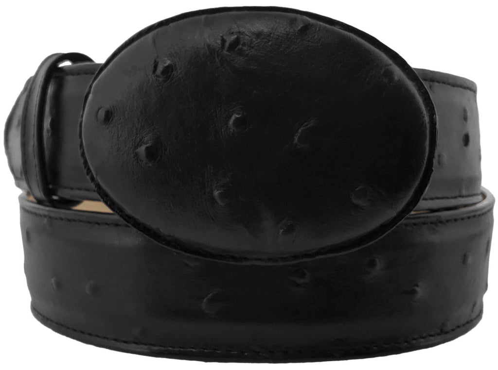 Black Leather Western Cowboy Belt F964