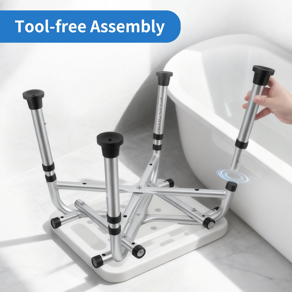 Heavy Duty Shower Chair with Arms and Back L790