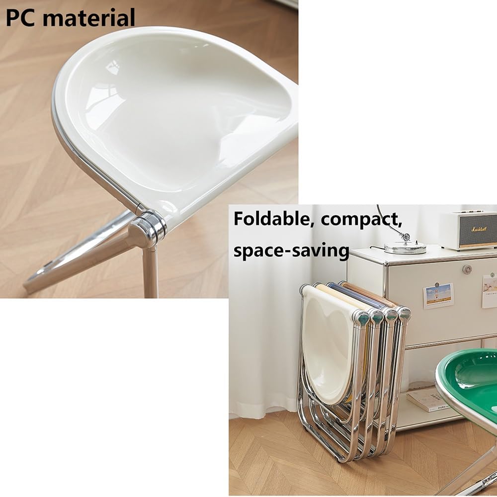 Black Acrylic Folding Chair P8090