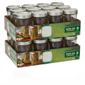 16oz Regular Mouth Glass Canning Jars With Lids, 12 Count E606