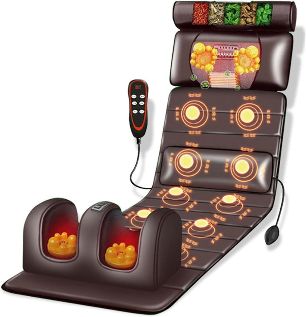 Full Body Massage Mat with Heat Kneading & Vibration L7608