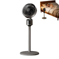 Standing Fan with Remote, 90° Oscillating, 3 Speeds, Adjustable Height, Gray B90170