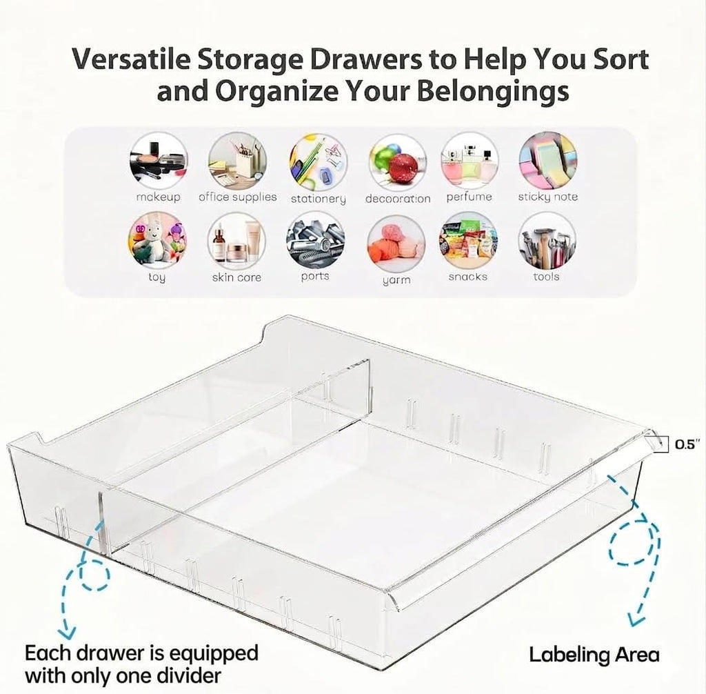 White 10 Drawer Rolling Storage Cart K741148