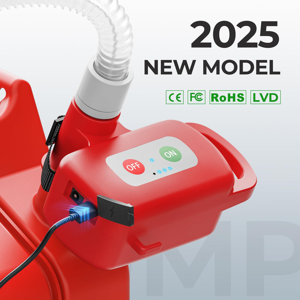 Automatic Fuel Transfer Pump 3.2 GPM Rechargeable U6392