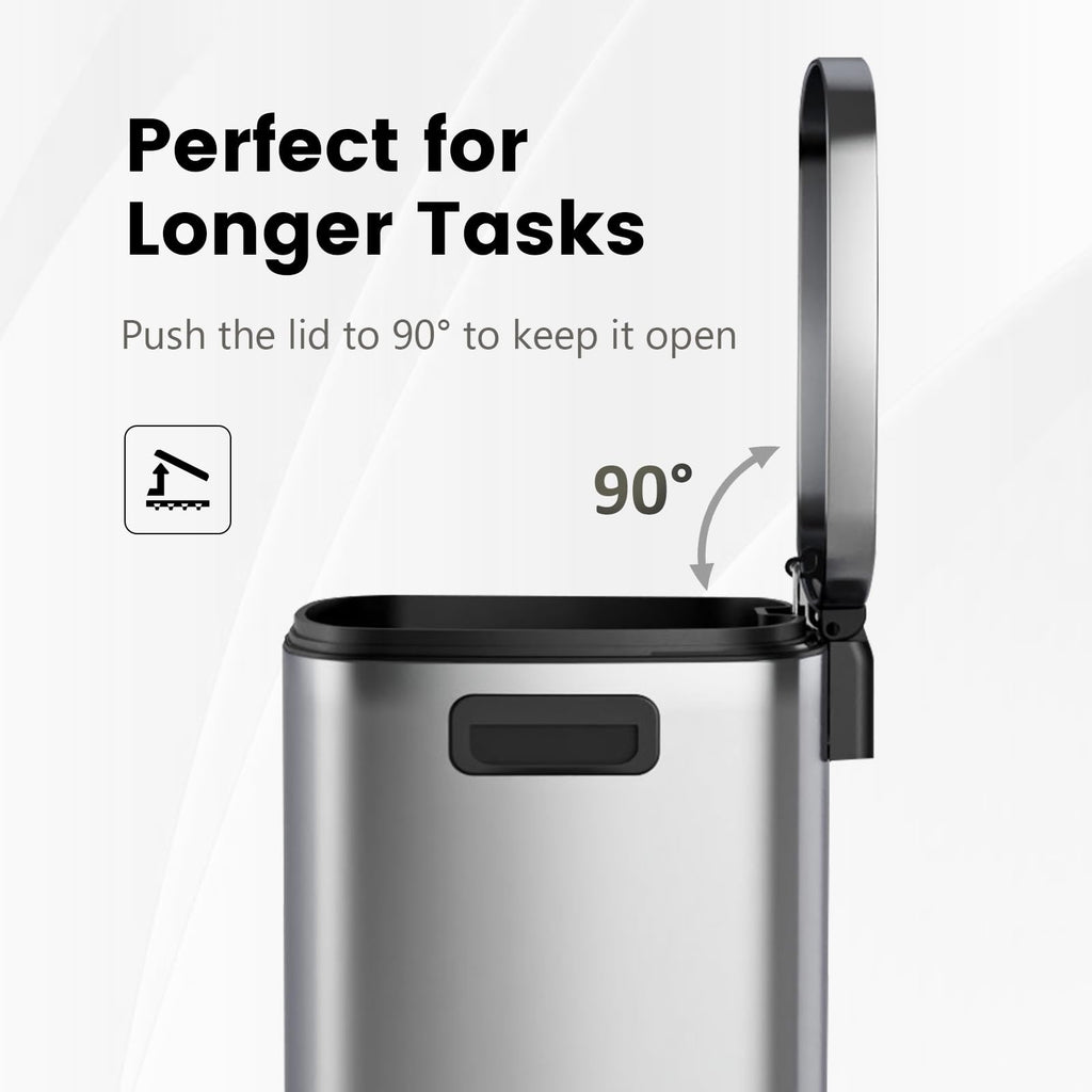 13 Gal Stainless Steel Kitchen Trash Can O58795