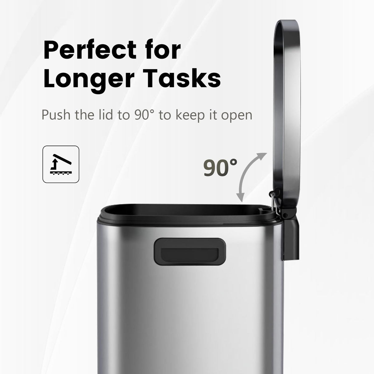 13 Gal Stainless Steel Kitchen Trash Can O58795