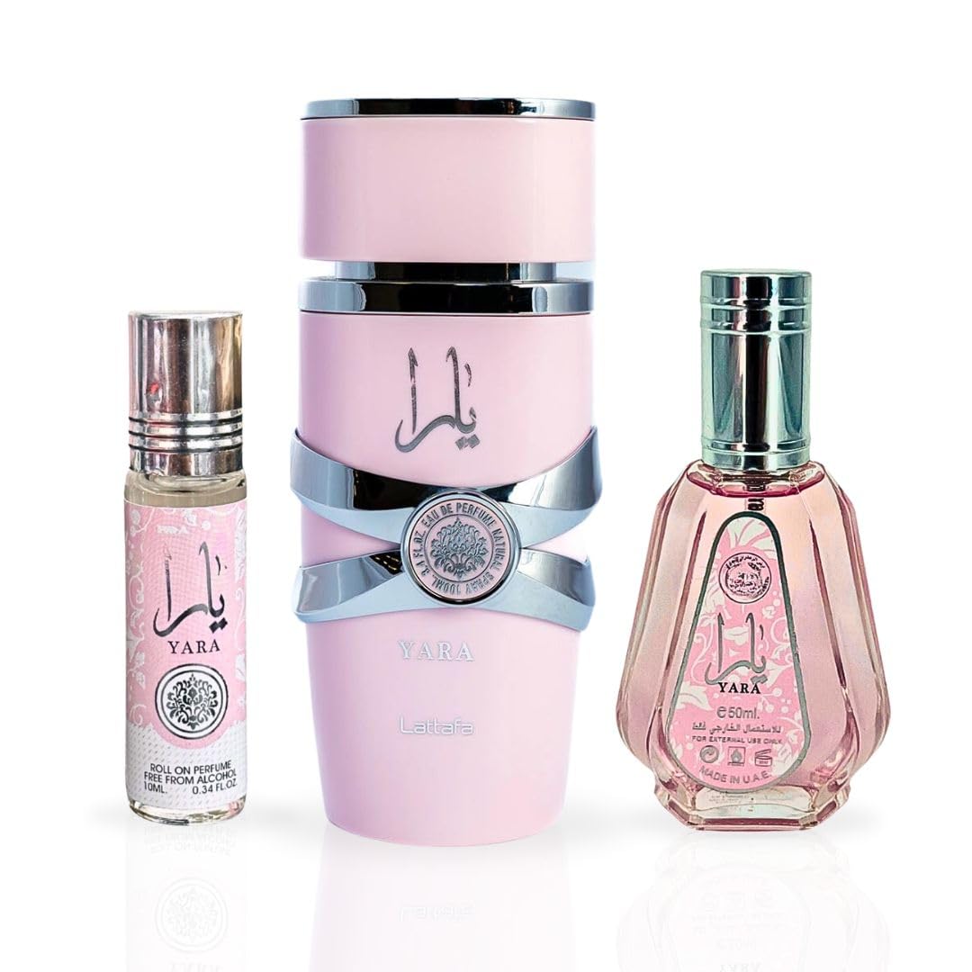 3-piece Eau de Parfum Spray and Roll-On Perfume Oil Fragrance Bundle M698