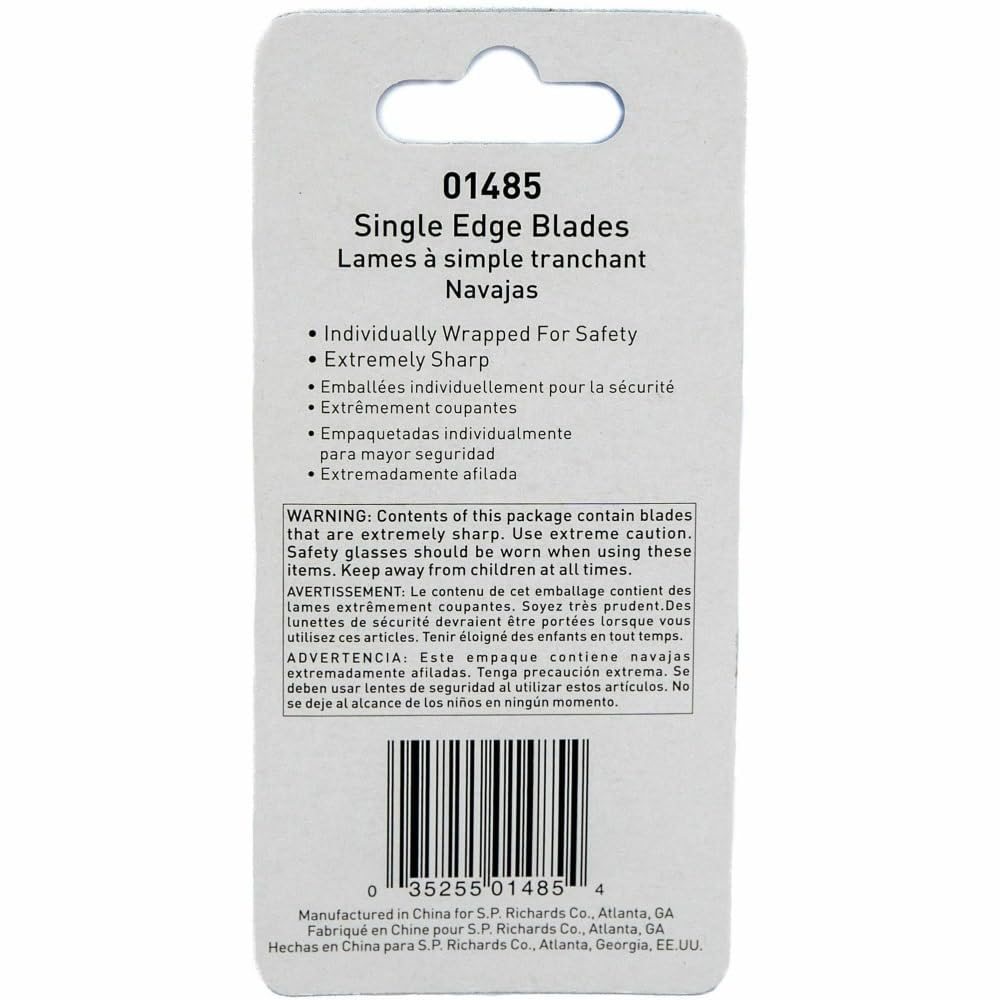 Tap-Action Razor Knife Refill Blades, 5 Pack, Stainless Steel Q1481