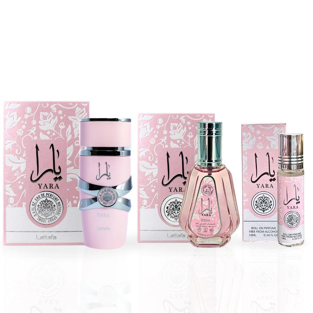 3-piece Eau de Parfum Spray and Roll-On Perfume Oil Fragrance Bundle M698