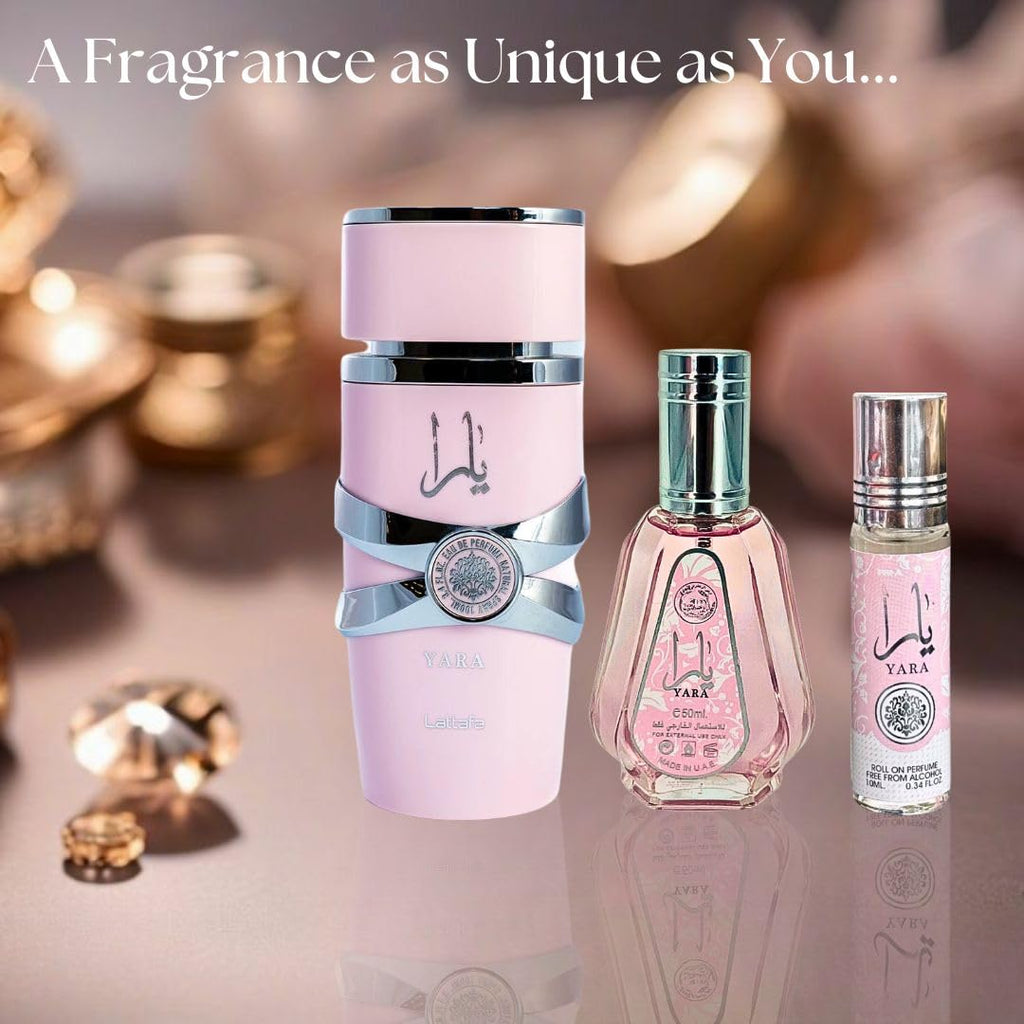 3-piece Eau de Parfum Spray and Roll-On Perfume Oil Fragrance Bundle M698