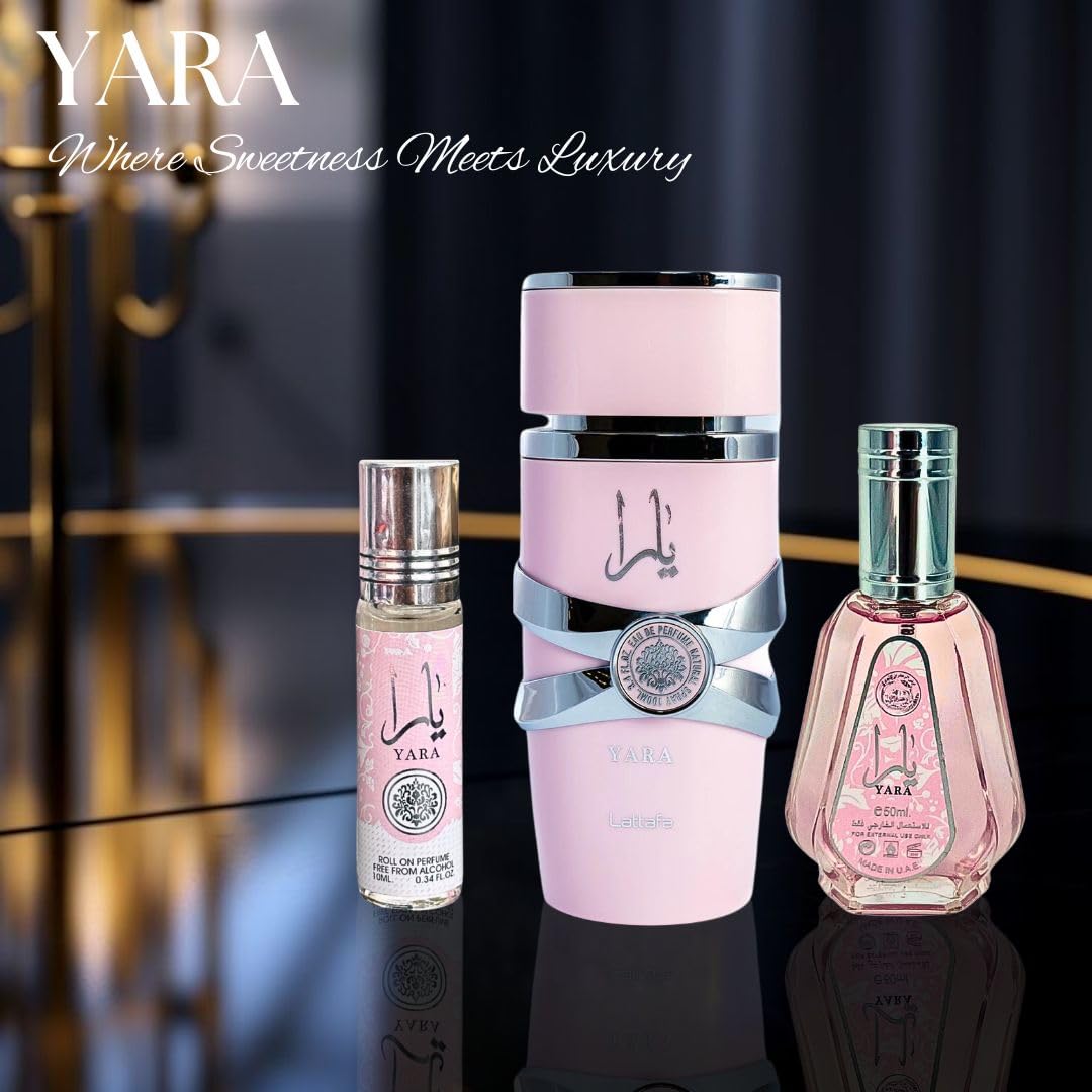 3-piece Eau de Parfum Spray and Roll-On Perfume Oil Fragrance Bundle M698