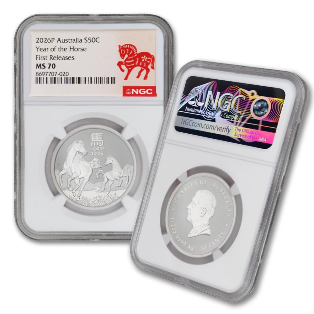1/2 oz Silver Lunar Year of the Horse MS-70 D991