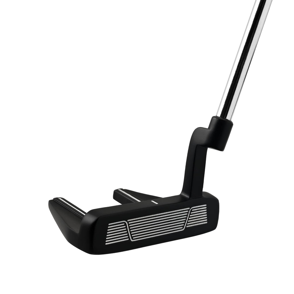 Right-Handed Matte Black Golf Putter with Aim Line & Grip K161