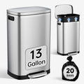13 Gal Stainless Steel Kitchen Trash Can O58795