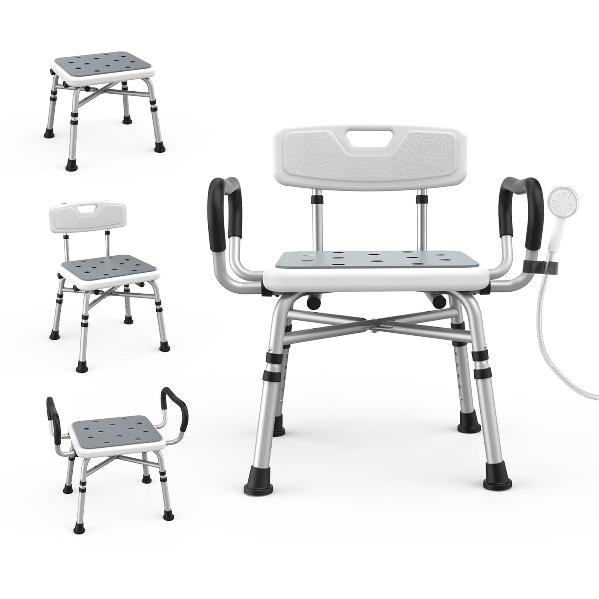 Heavy Duty Shower Chair with Arms and Back L790