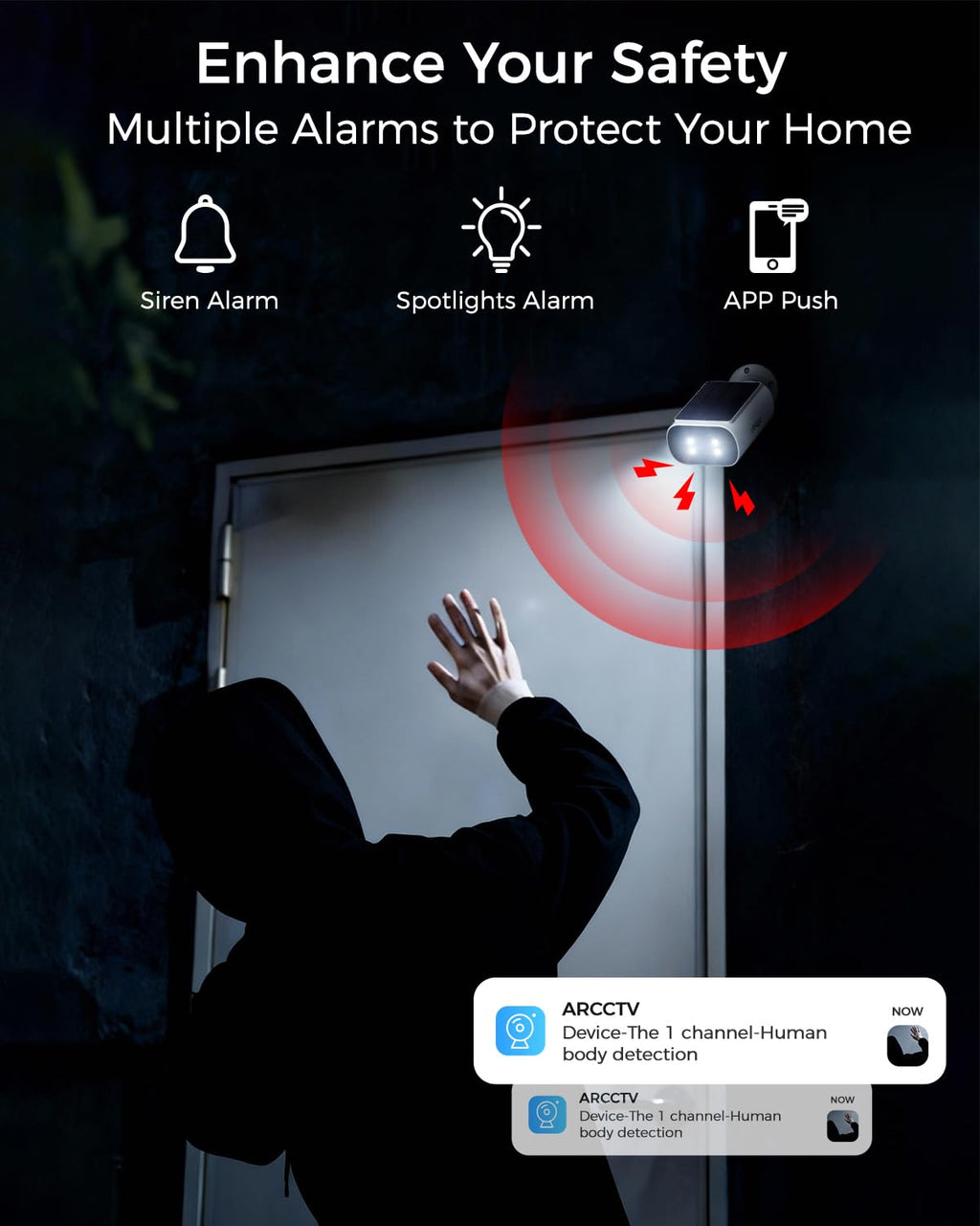 4MP Solar Security Cameras Wireless Outdoor K8026