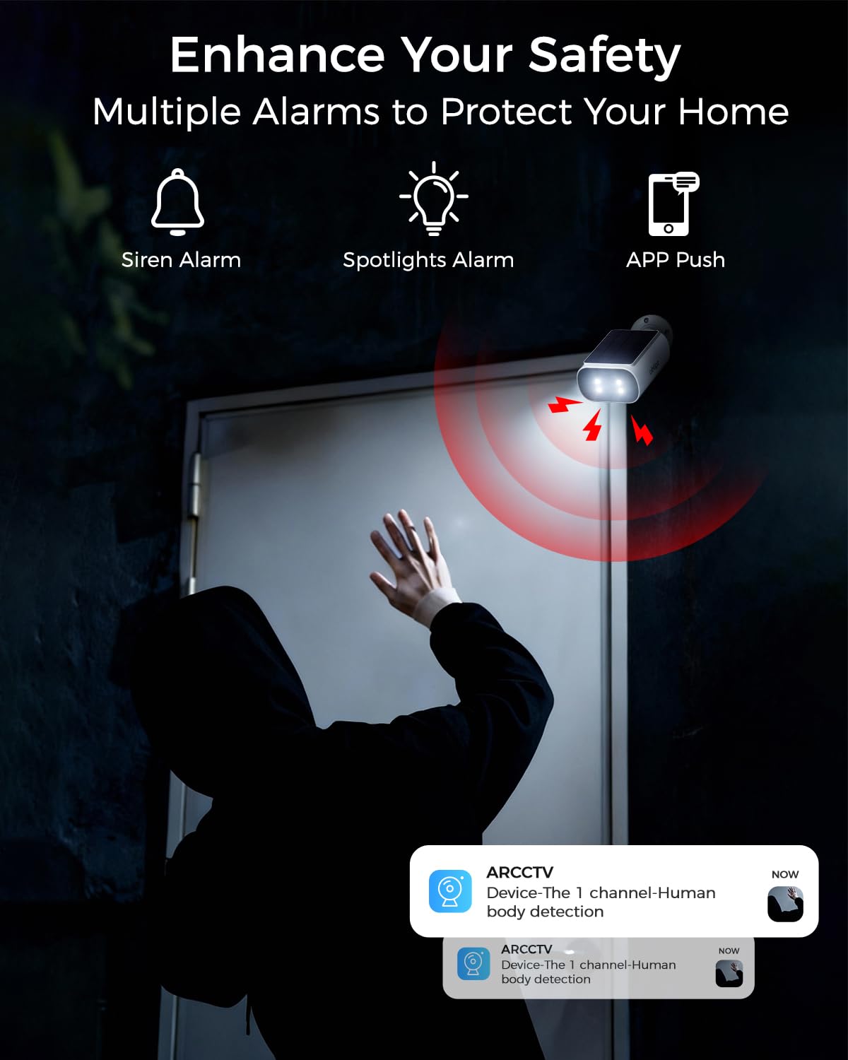 4MP Solar Security Cameras Wireless Outdoor K8026