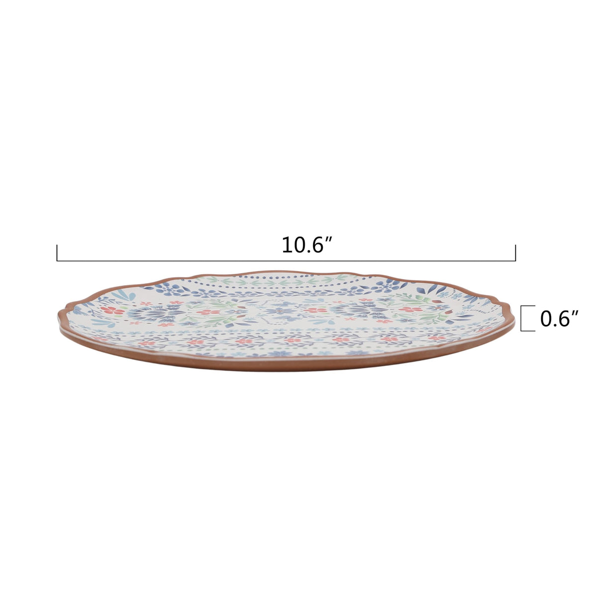 12-Piece Multicolor Bamboo Melamine Dinnerware Set Service For 4 X907