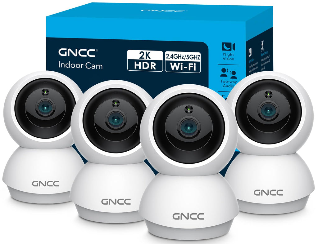 5Ghz WiFi Indoor Camera with 360°PTZ, 4 Pack B90845