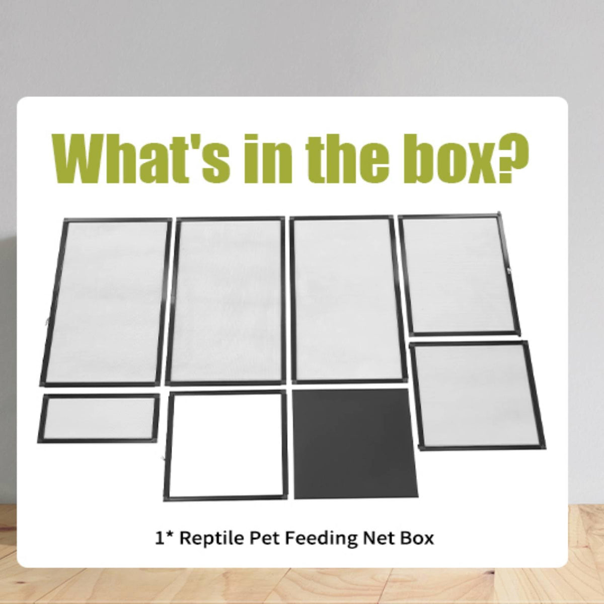 17.72" L×17.72" W×31.50" H Reptile Enclosure with Escape-Proof Lock M6333