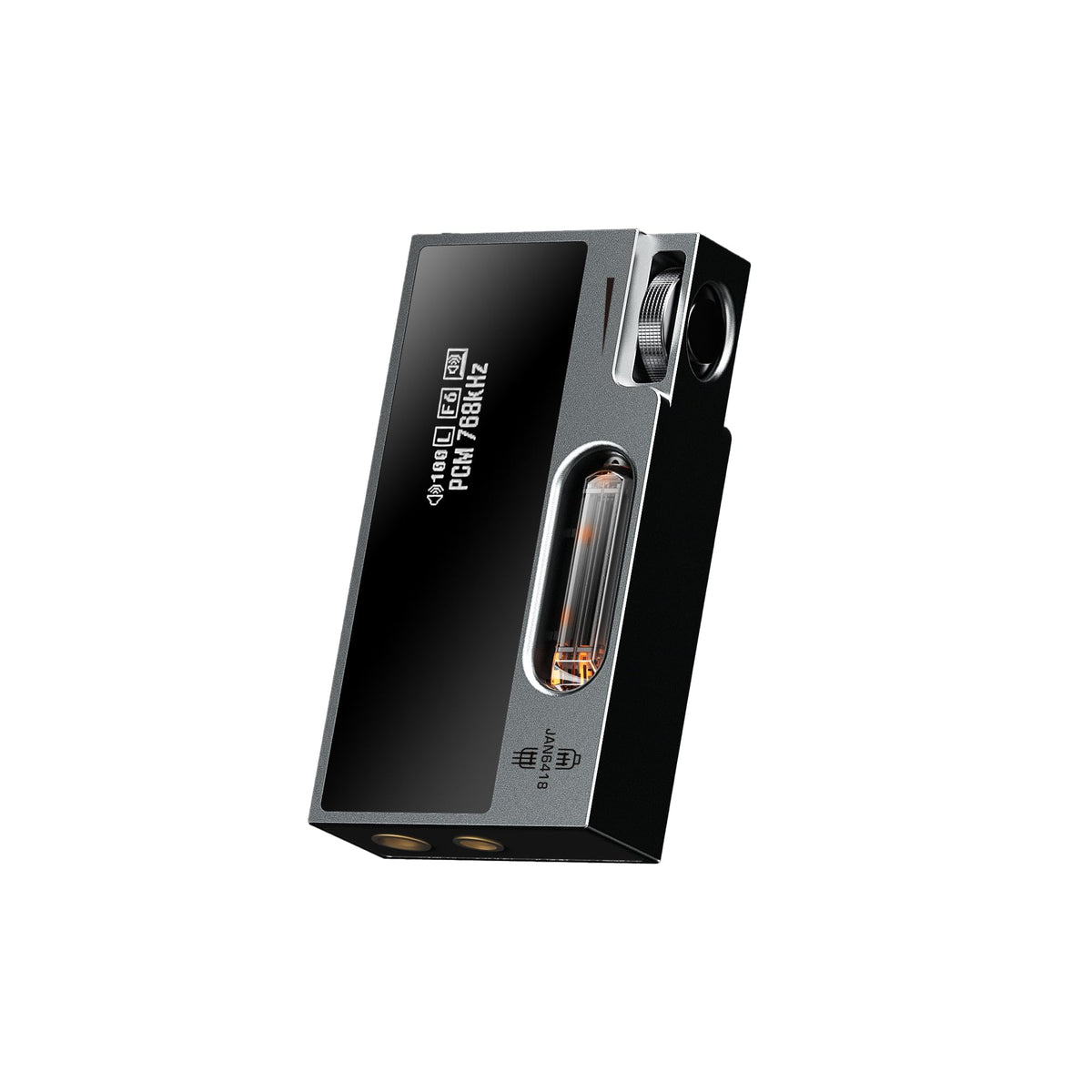 Portable Headphone Amplifier USB DAC AMP Dongle with Dual Tubes, 3.5mm+4.4mm Jack, Grey S370727