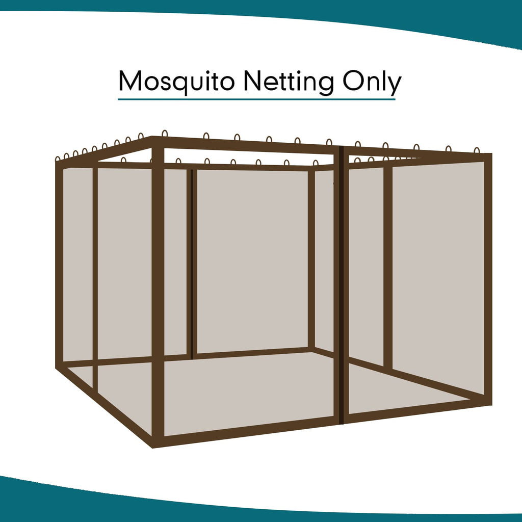 Brown 4-Panel Mosquito Netting B787961