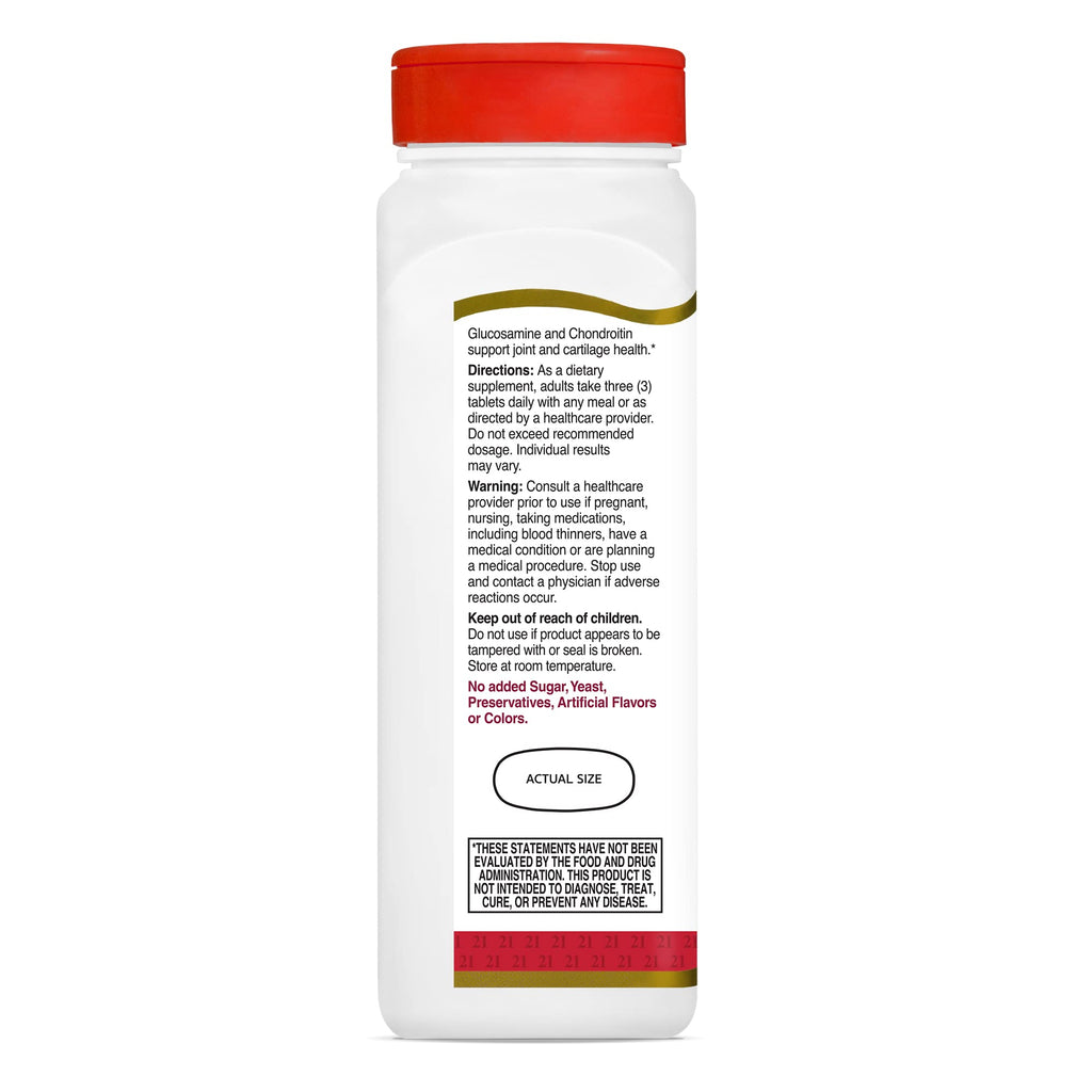 Glucosamine Chondroitin 500/400mg 180ct W385