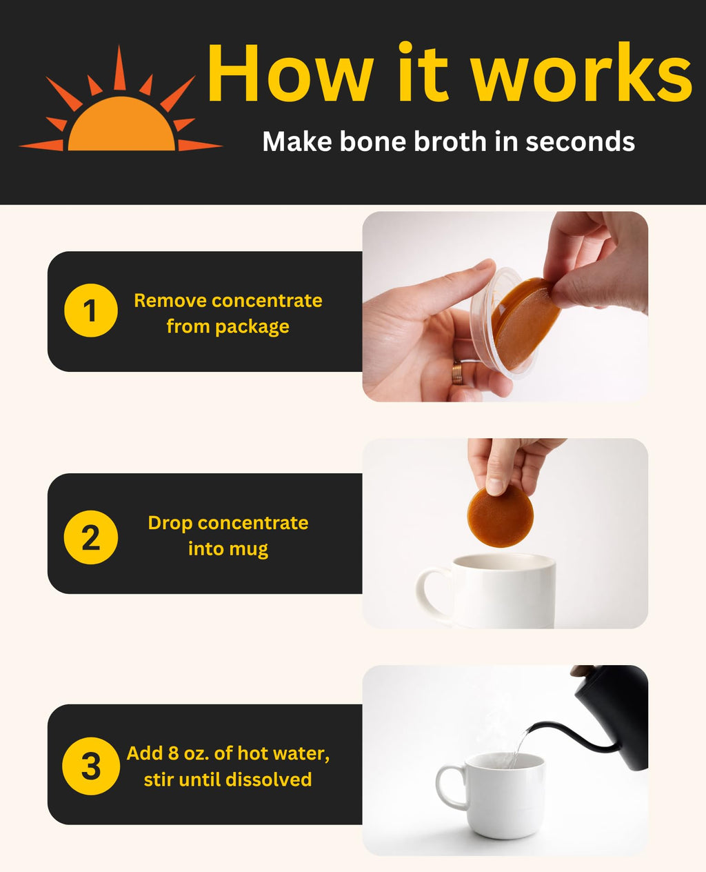 Bone Broth Variety Pack, 4 Flavors, 12 Count I377579