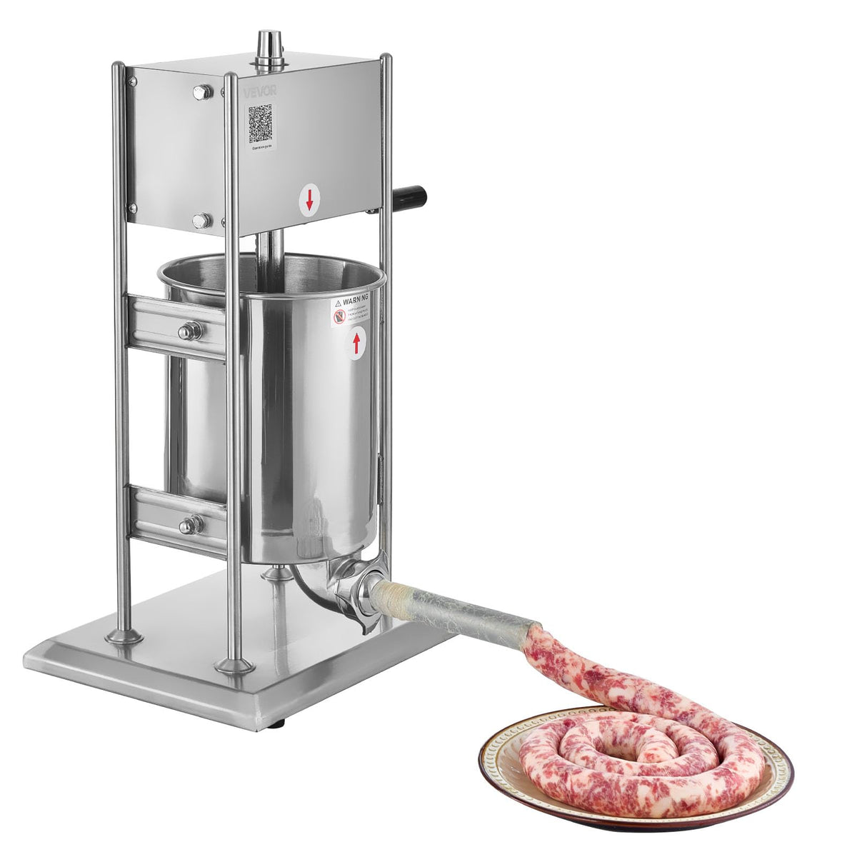 10 L Stainless Steel Vertical Manual Sausage Stuffer I3045