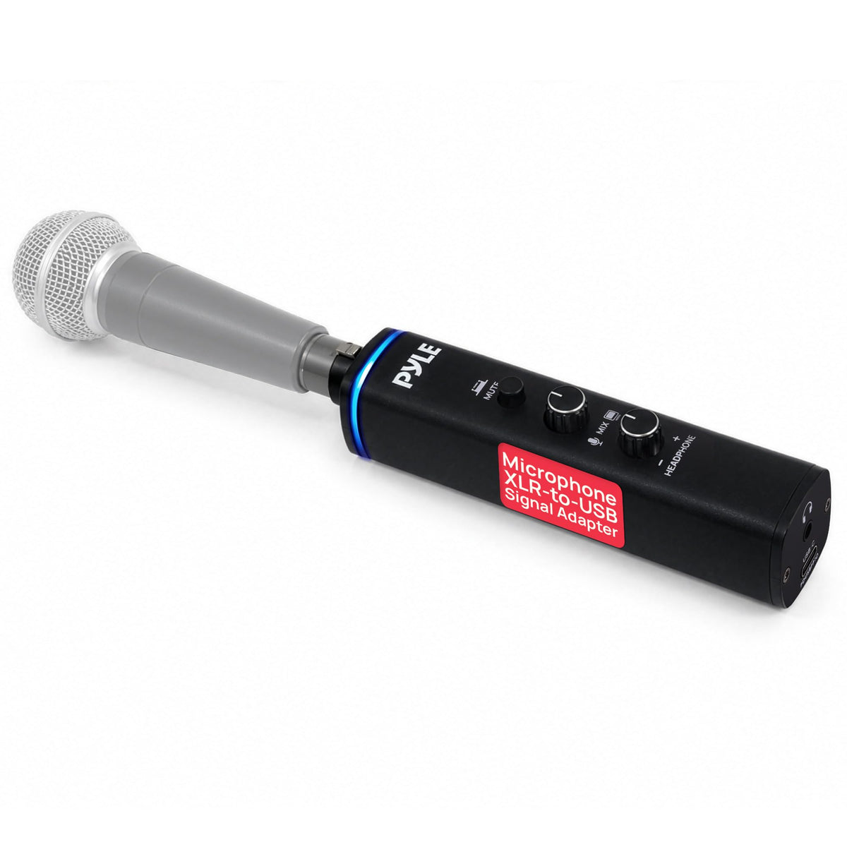XLR-to-USB Microphone Signal Adapter with Phantom Power L237