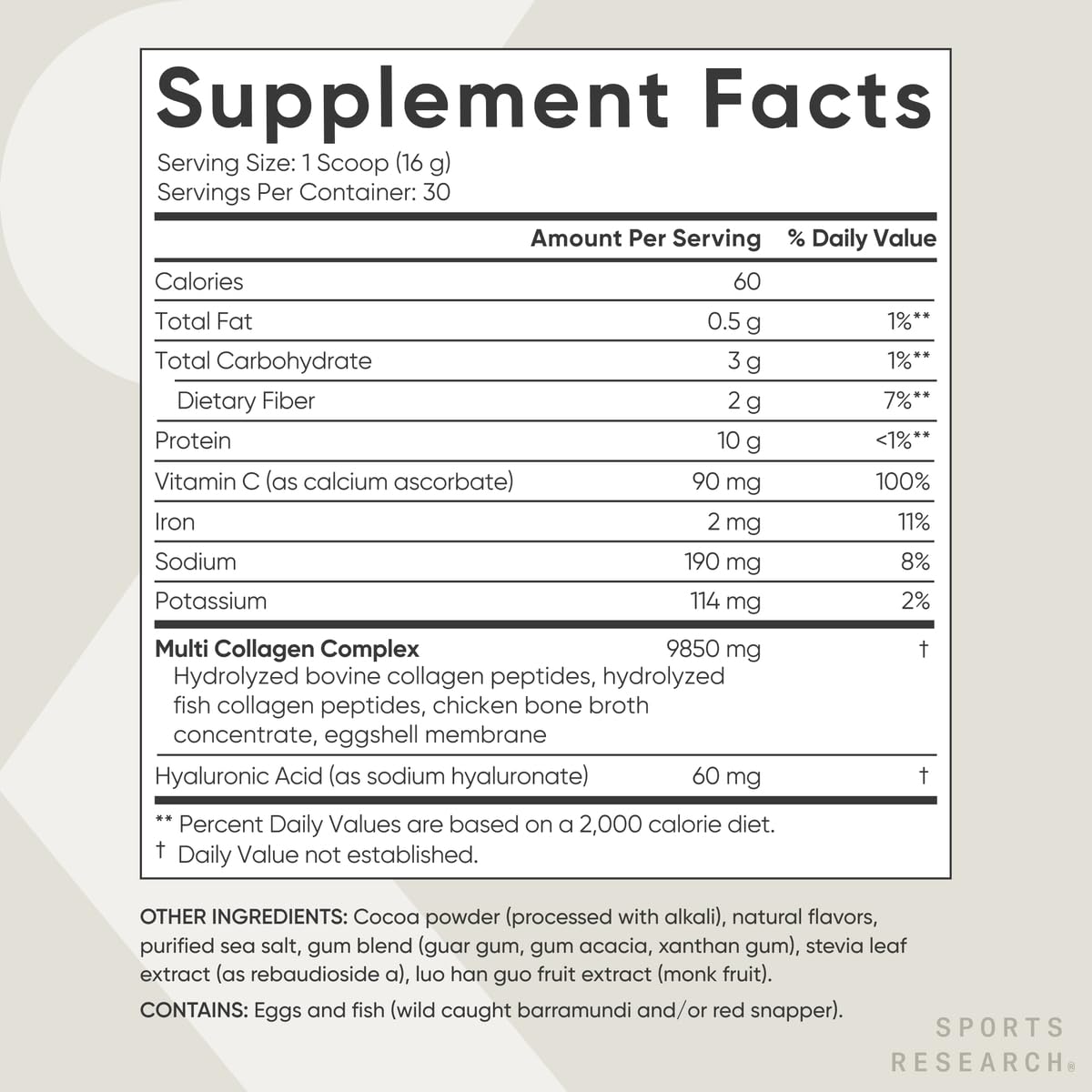 Chocolate Multi Collagen Protein Powder L6356