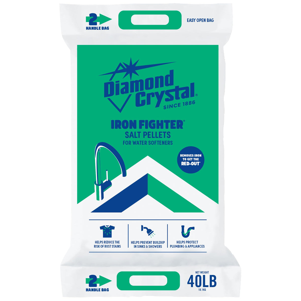 6 Pack Water Softener Salt Pellets, 40 lb N30029
