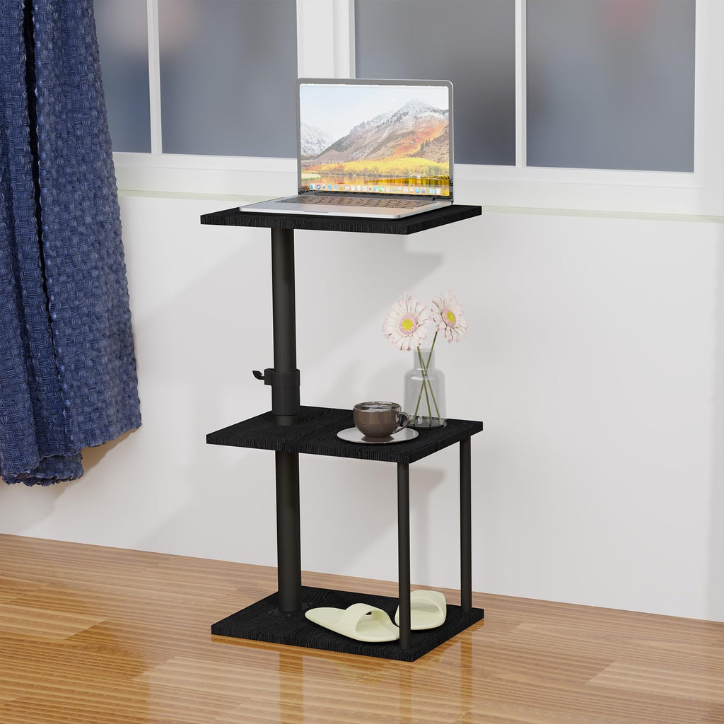 Swivel Side Table with Storage Shelf S895351