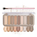 Matte Naked Eyeshadow Palette with Brush Q596463