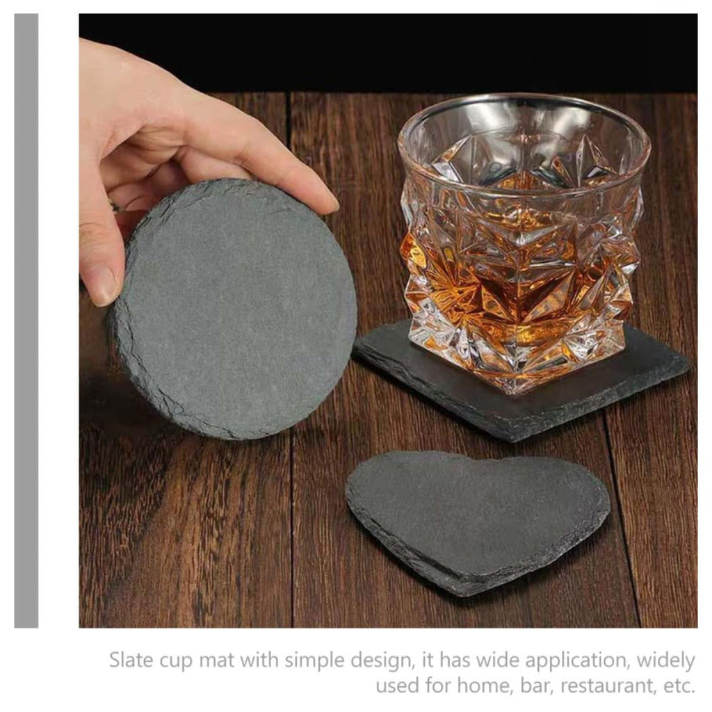 Natural Stone Decorative Cup Coaster Set J759780