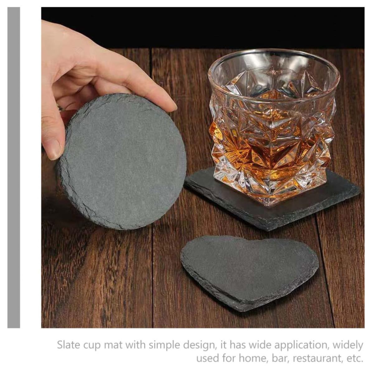 Natural Stone Decorative Cup Coaster Set J759780